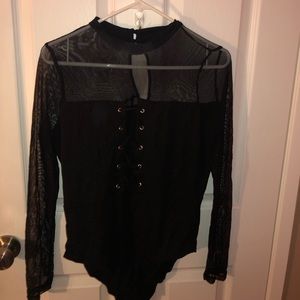 Charlotte Russe Black Body Suit